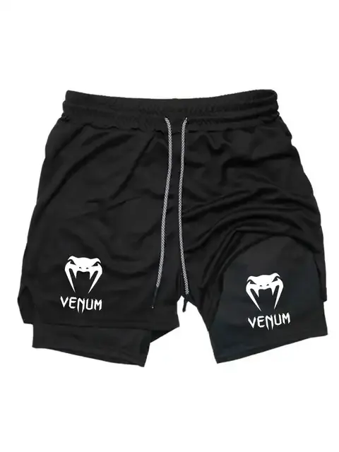 2-in-1 Double-Layer Gym Running Shorts 3
