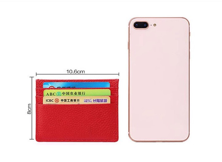 Men's Slim Litchi Leather Wallet 2