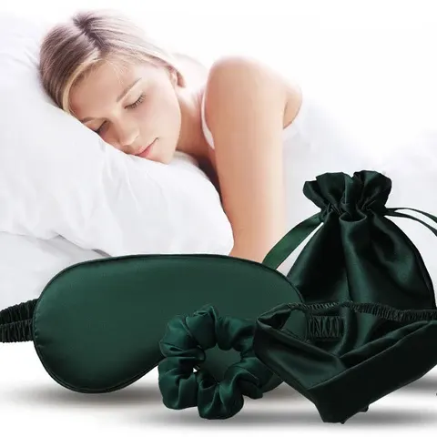 Seiden Schlafmaske Set