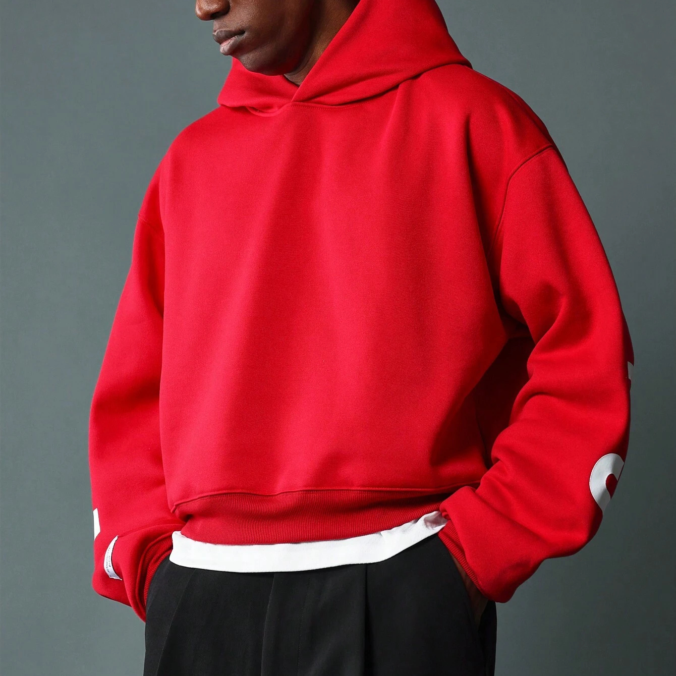 Oversized Cotton Hoodie with Front Pocket 3