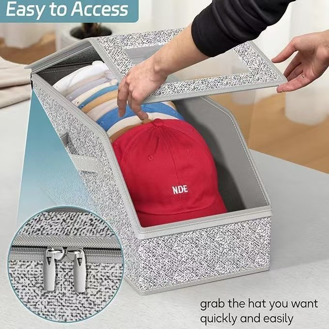 Stackable Baseball Cap Storage Bin 4