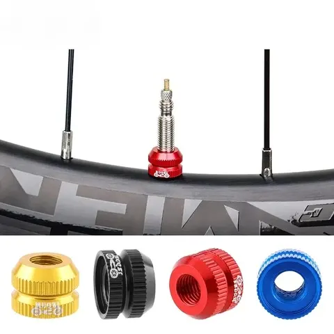MTB-Ventilmuttern und Schutzkappen, 1 Paar