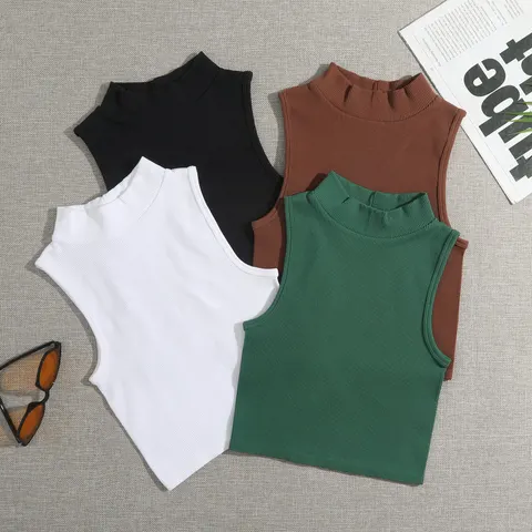 Thread Turtleneck Vest Nylon Cross-border Sports Bra