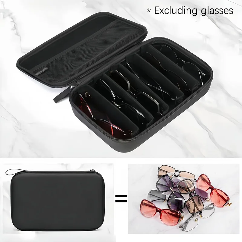 Adjustable 7-Compartment Eyeglass Storage Box 2