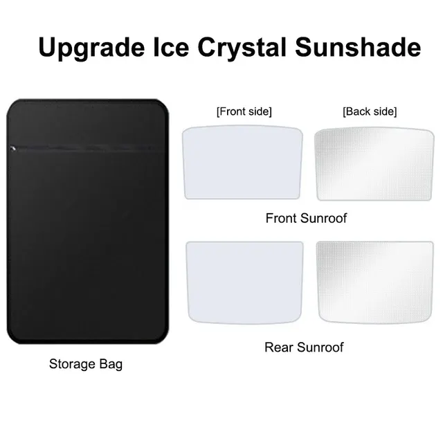 Ice-Fabric Front Rear Sunroof Sunshade 3