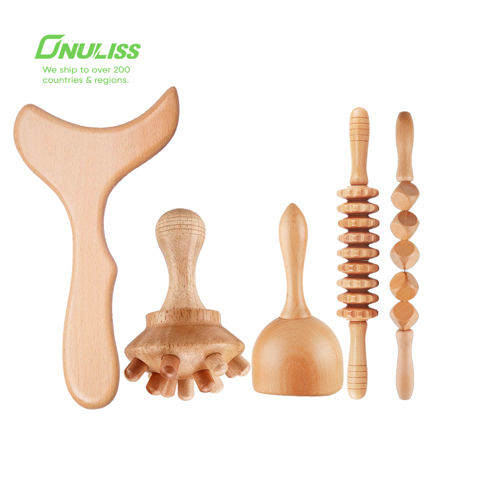Wooden Double Roller Back Massager 2
