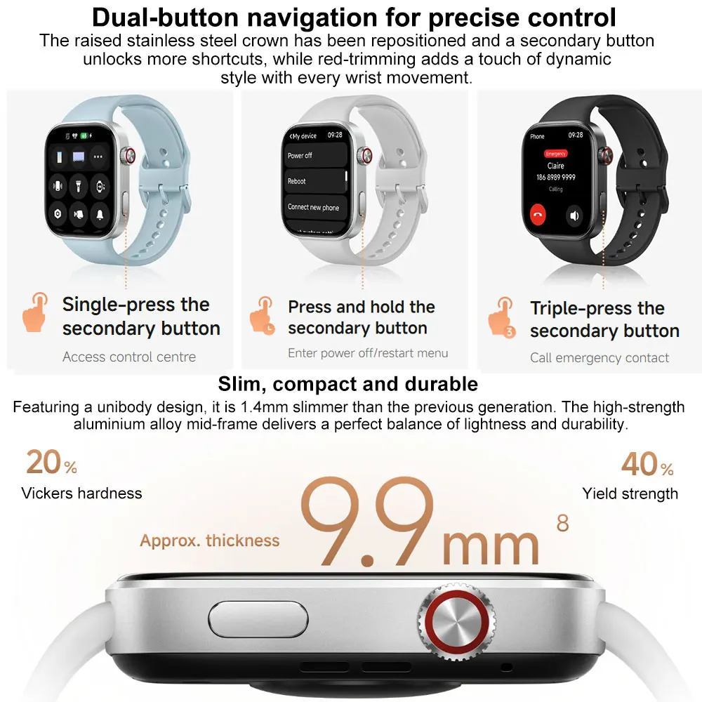 2.07-Inch AMOLED Display Smartwatch 4