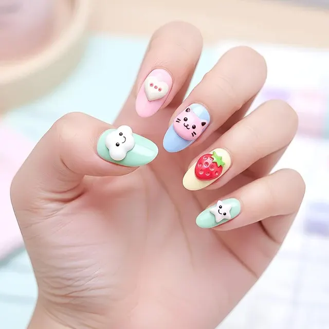 Cute 3D Silicone Nail Art Molds 3