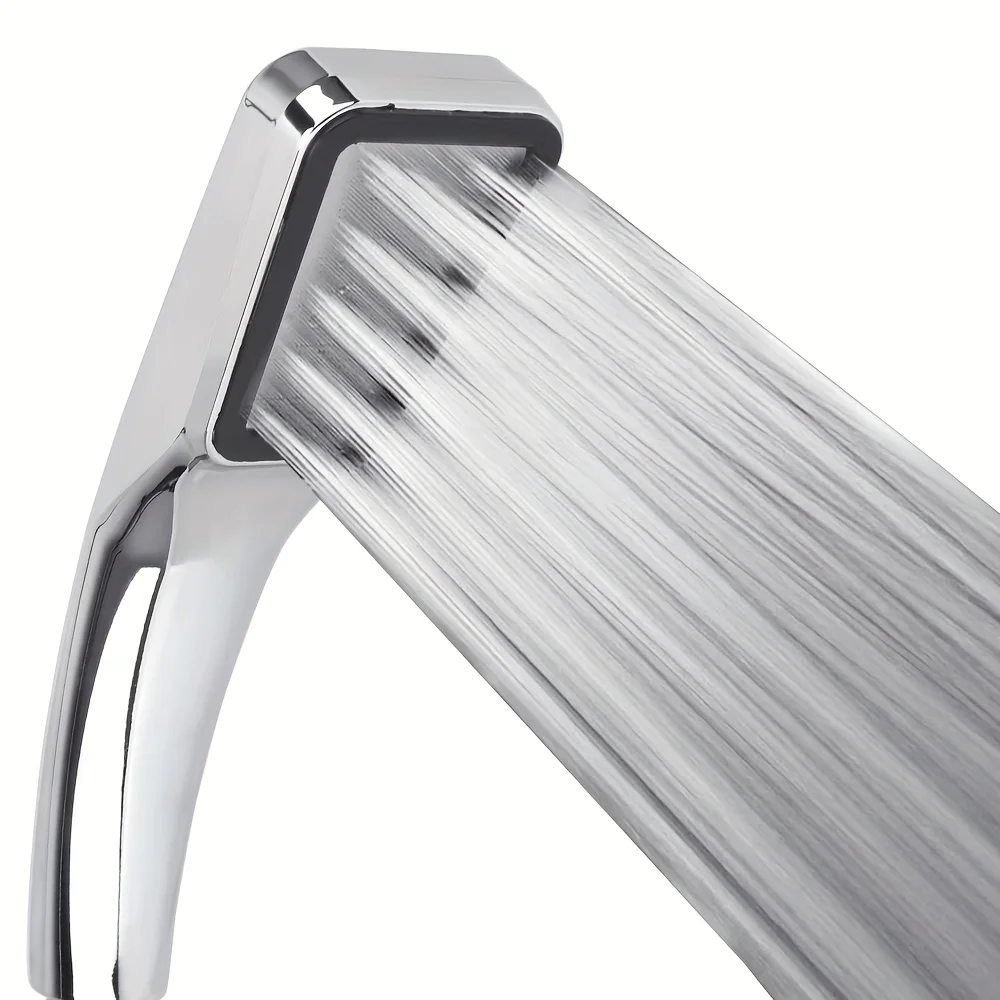 300-Nozzle High-Pressure Chrome Rain Showerhead 4