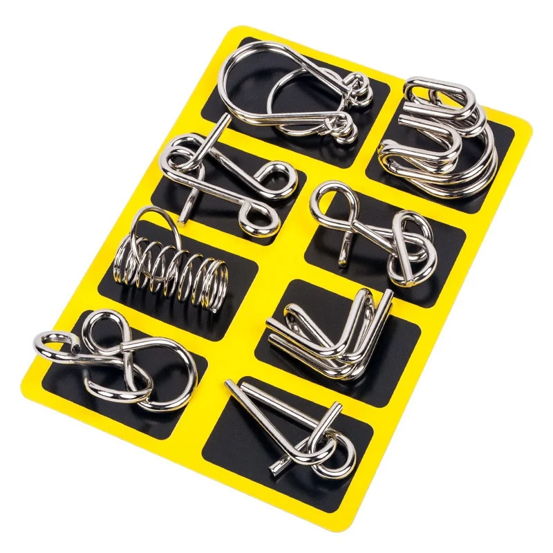 8-Piece Metal Wire Puzzle for Adults 2