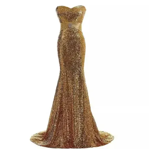 Pailletten-Abendkleid
