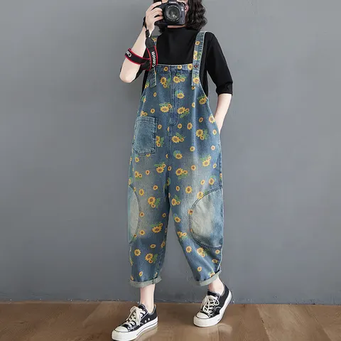 Jeans-Latzhose