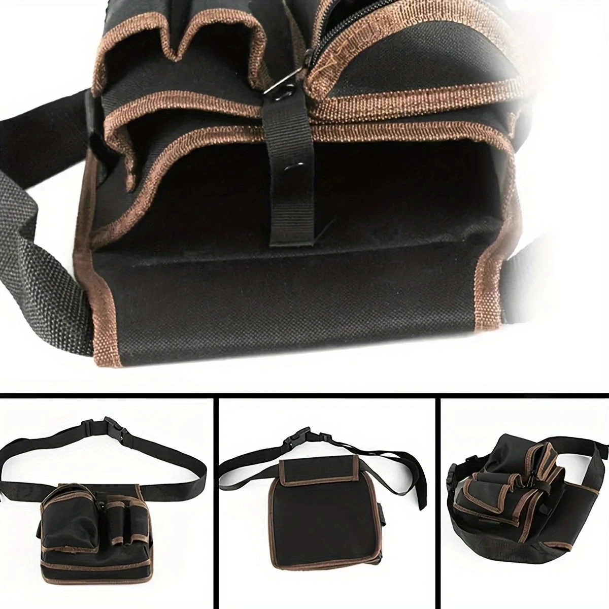 Multifunktionale Werkzeugtasche Gürtel-Halterung Hardware-Elektriker-Werkzeugset Bohrer-Hüfttasche Schraubenschlüssel-Schraubendreher-Werkzeugtaschen Organizer 4