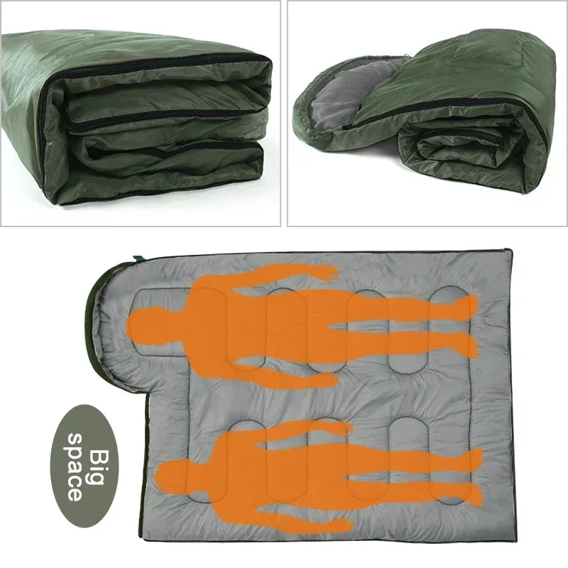 1 Stück Camping-Schlafsack Ultraleicht Wasserdicht 4-Jahreszeiten Warmer Hüllschlafsack 4