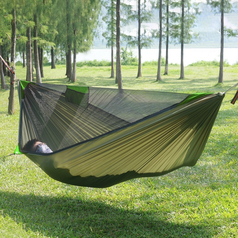 Lightweight Double Hammock with Mosquito Net 2