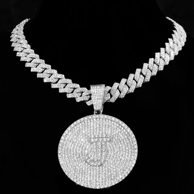 Iced Out Cuban Letter Necklace 2