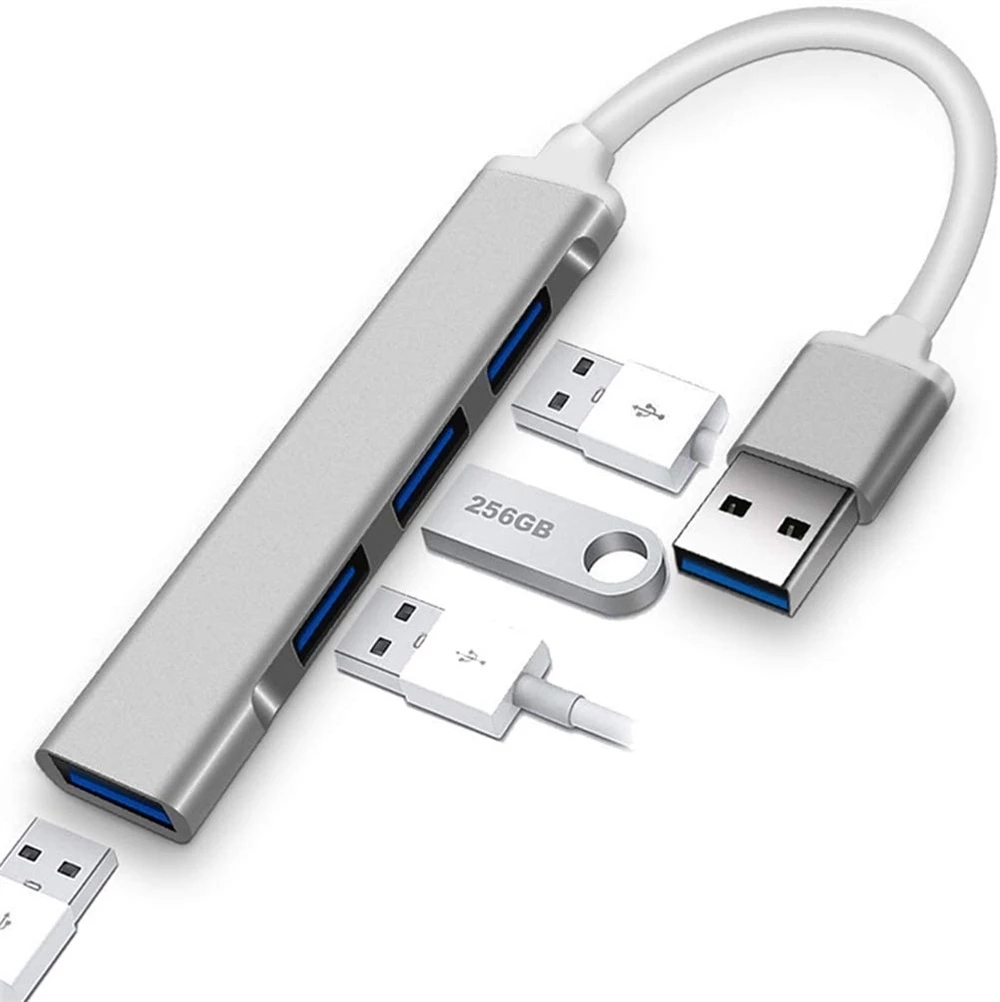 Ultra-Slim Aluminium 4-Port USB 3.0 Hub 2