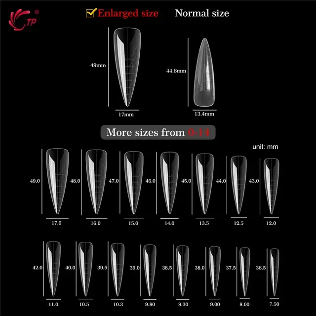 Stiletto Gel Nail Forms, 150 Pieces 2
