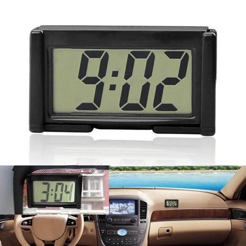 Auto Elektronische Uhr Dashboard Zeit Digital Display Selbstklebende 3