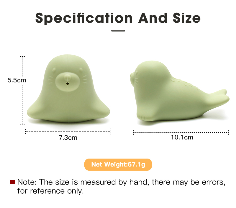 Cartoon Animal Silicone Baby Bath Toys 2
