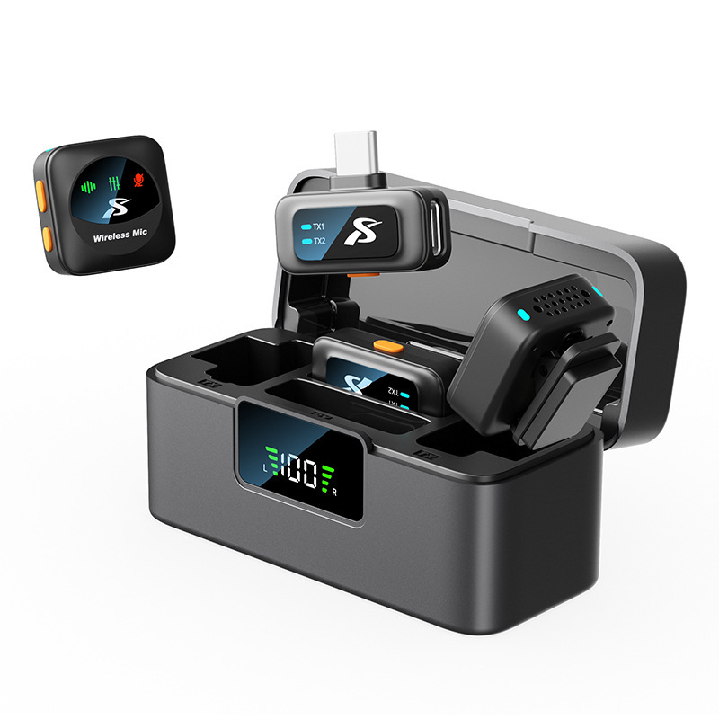 Wireless Lavalier Microphone with Noise Cancelling
