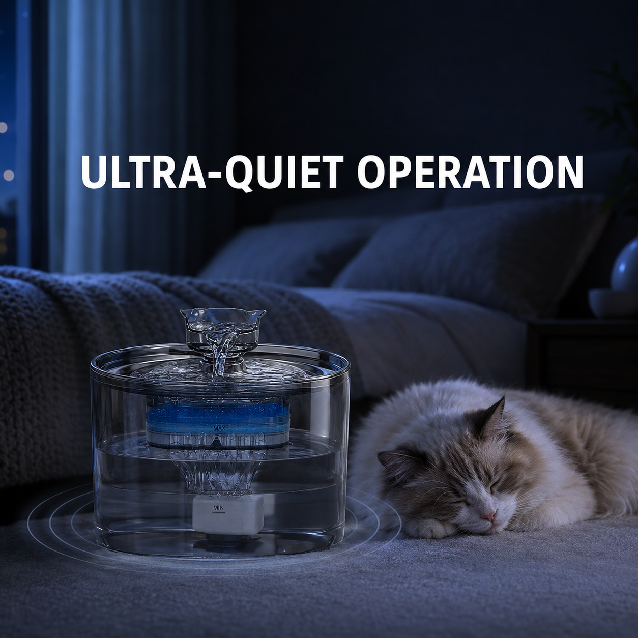 Pet Water Fountain 2.0 L Ultra Quiet Circulation 4