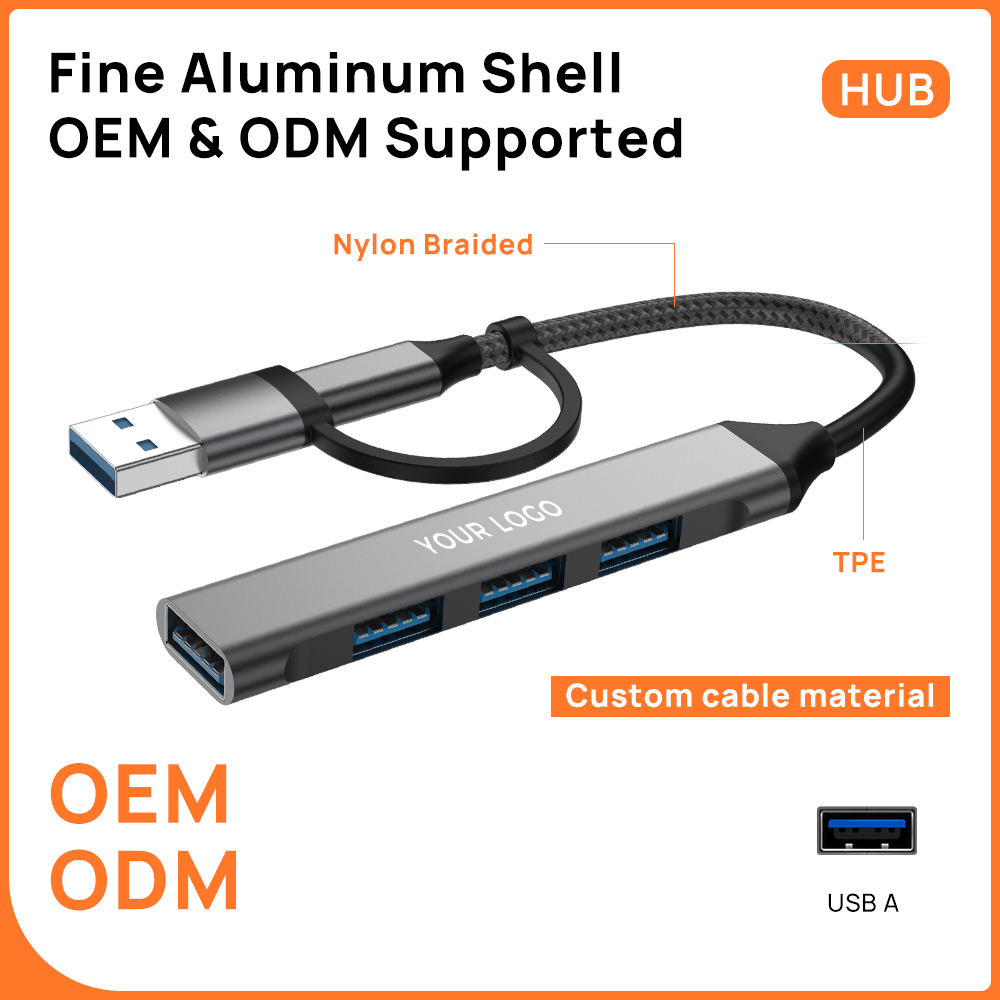 4-in-1 USB-C Hub Dual-Head Expansion Dock 2