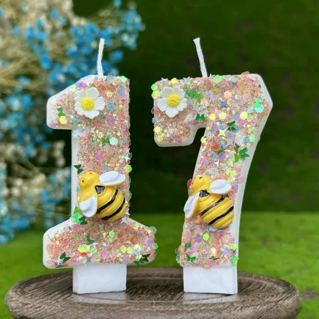 Number Birthday Candle 3