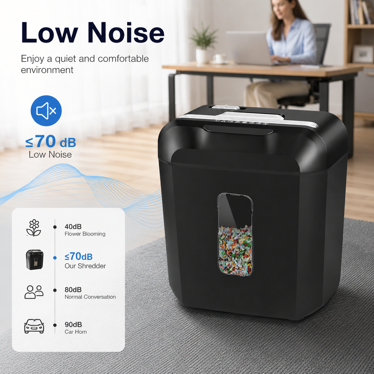 Compact A4 Mini Portable Paper Shredder 2