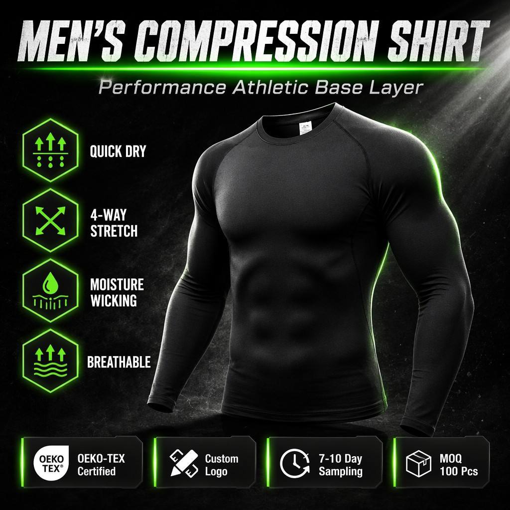 Men's Long Sleeve Fitness Compression Shirt 3