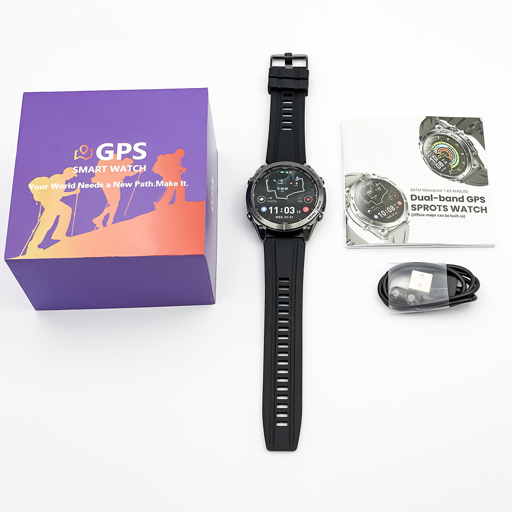 SANVNET SNT PathFinder GPS Smartwatch 50M Waterproof 1.43Inch 4