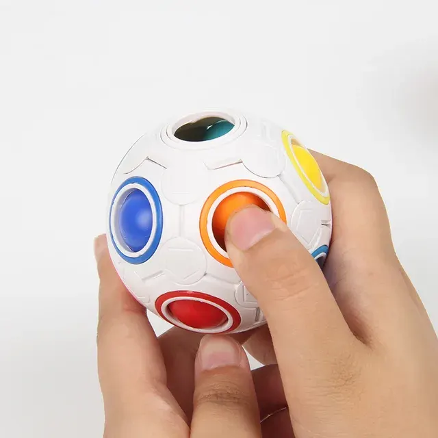 Rainbow Fidget Cube Stress Relief Toy 3