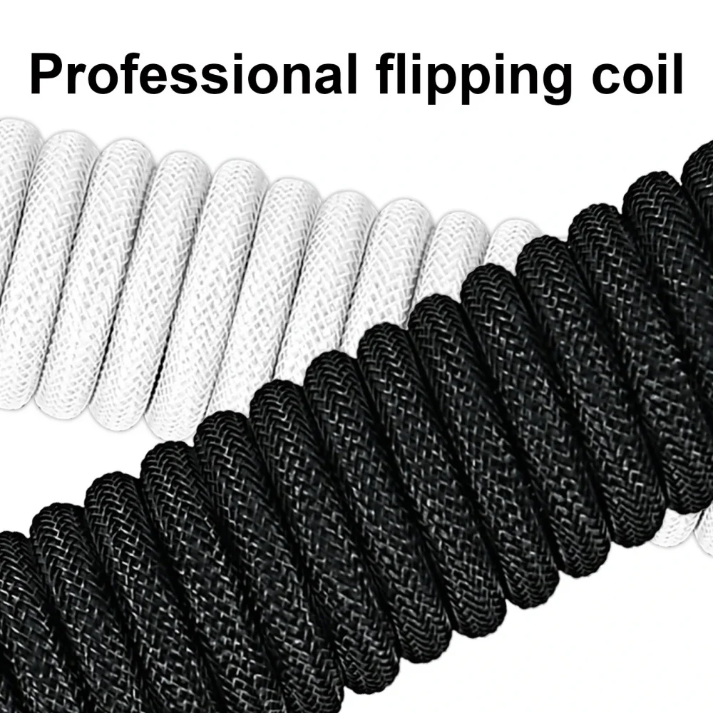 Coiled USB-C Cable for Mechanical Keyboards 4