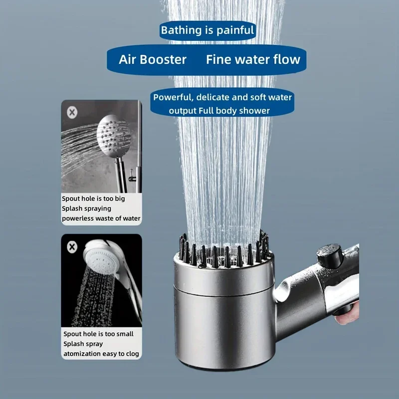 4-Mode High-Pressure Shower Head with Filter 3