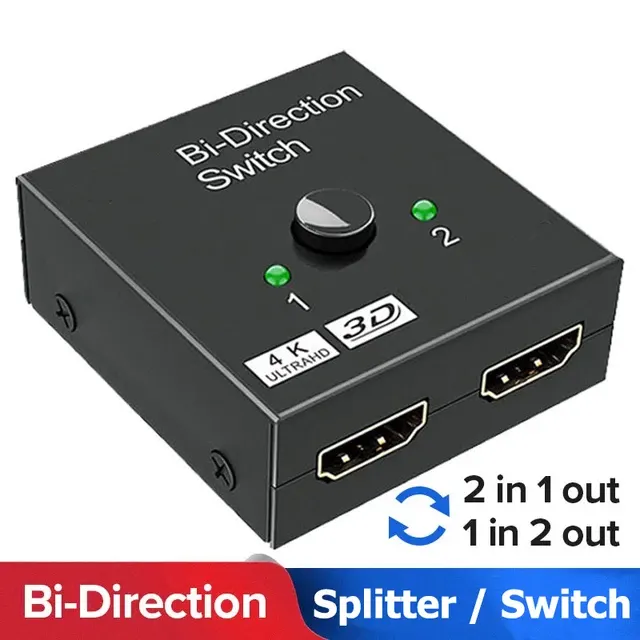 Bidirectional HDMI Switch 2-in-1-out 2