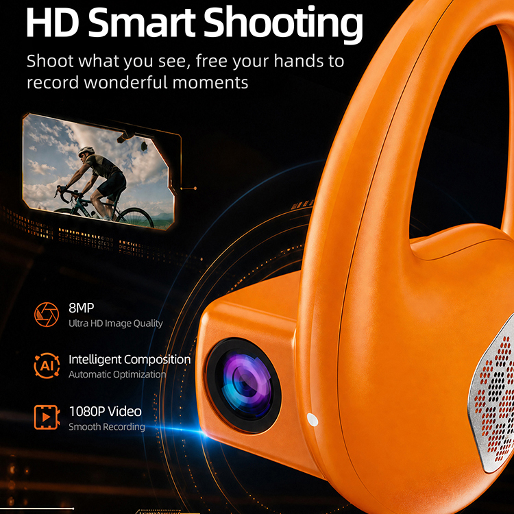 Wireless Open Ear Bone Conduction Headphones With Camera 3