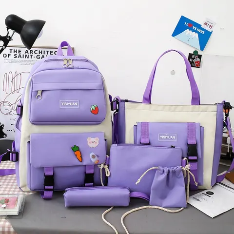 Koreanischer Canvas-Rucksack für Damen