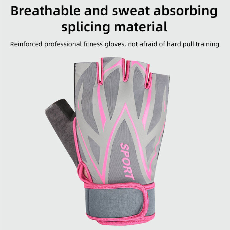 Design Non-Slip Half-Finger Fitness Gloves for Gym Training 3