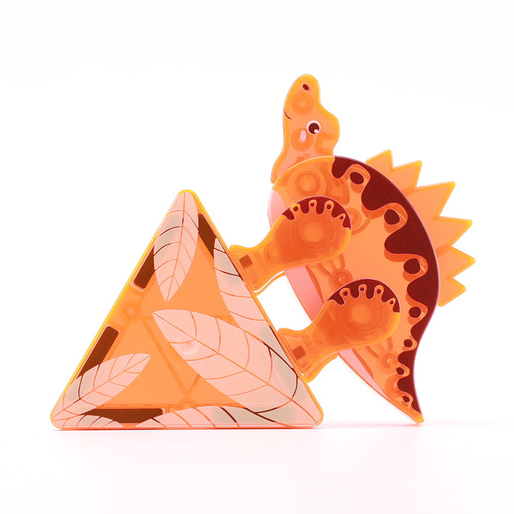 49-Piece Dino 3D Magnetic Building Tiles 4