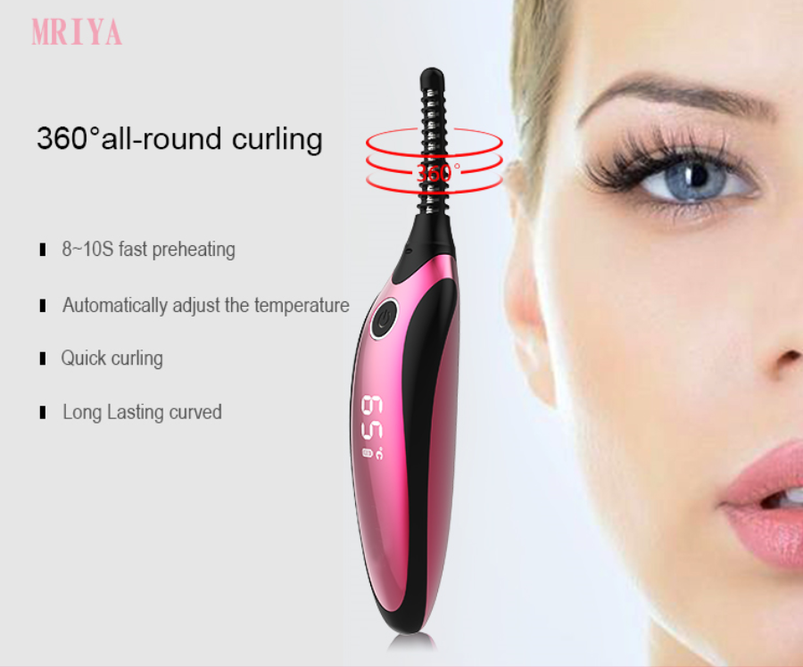 Portable Plastic Eyelash Curler with Brush 4