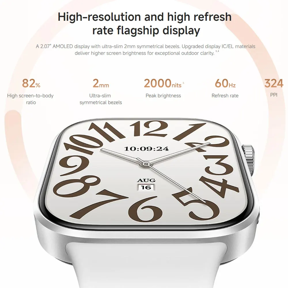 2.07-Inch AMOLED Display Smartwatch 3