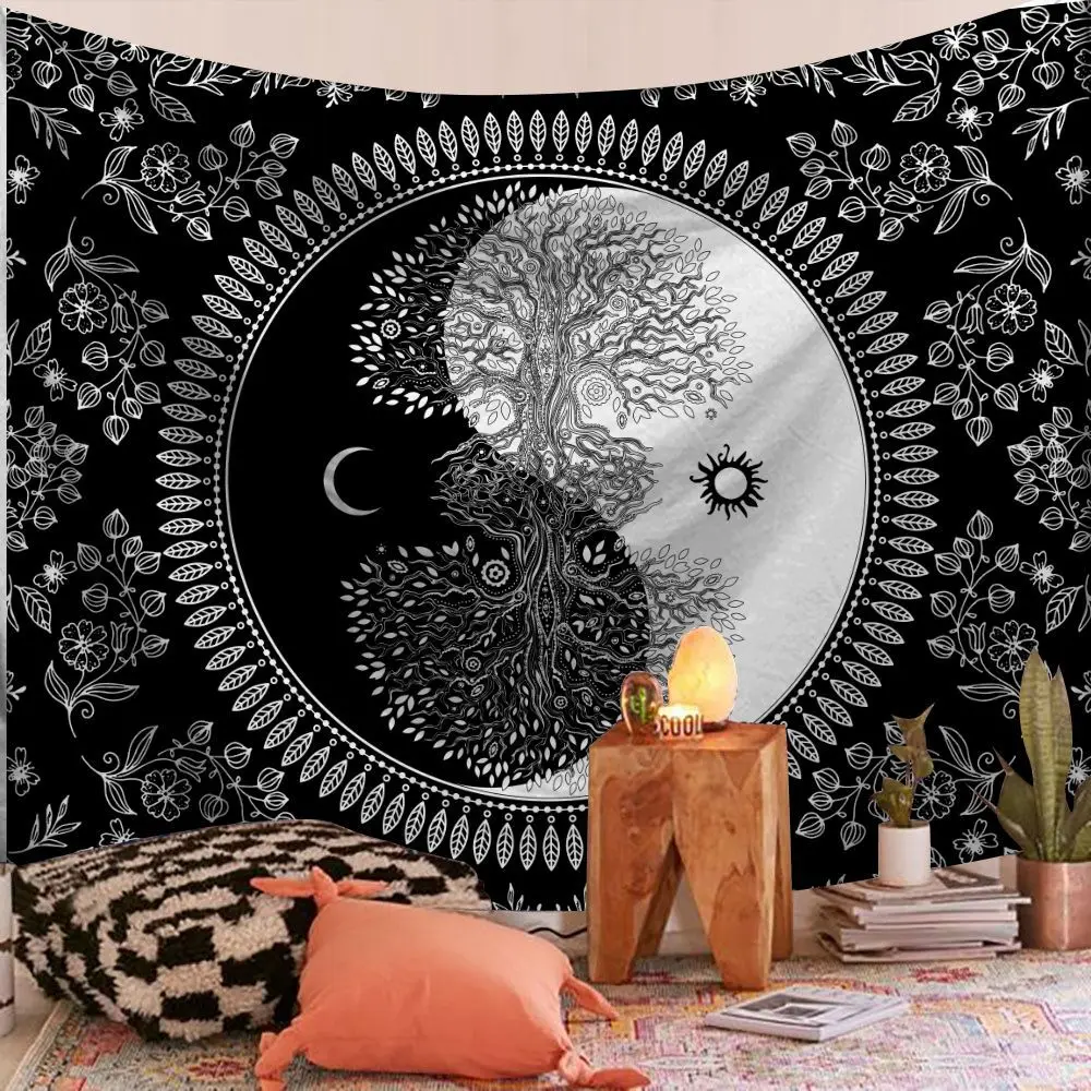 Wandbehang Indischer Mandala Wandteppich Psychedelic Bohemian Home Dekoration 3