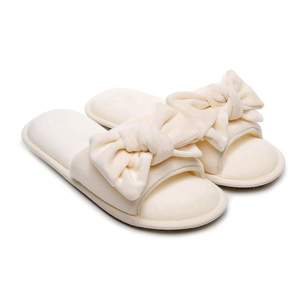 Women's Lovely Bowknot Soft Velour Cloud Sensation Cozy 3
