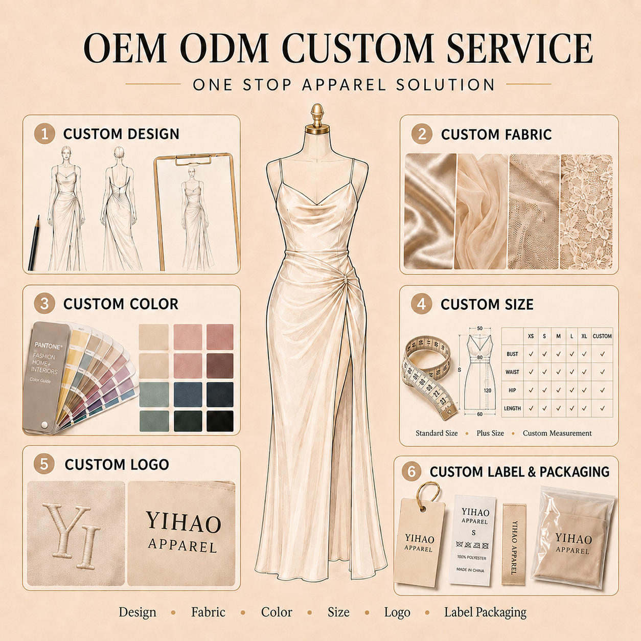 Elegant Long Sleeve Chiffon Maxi Dress 3