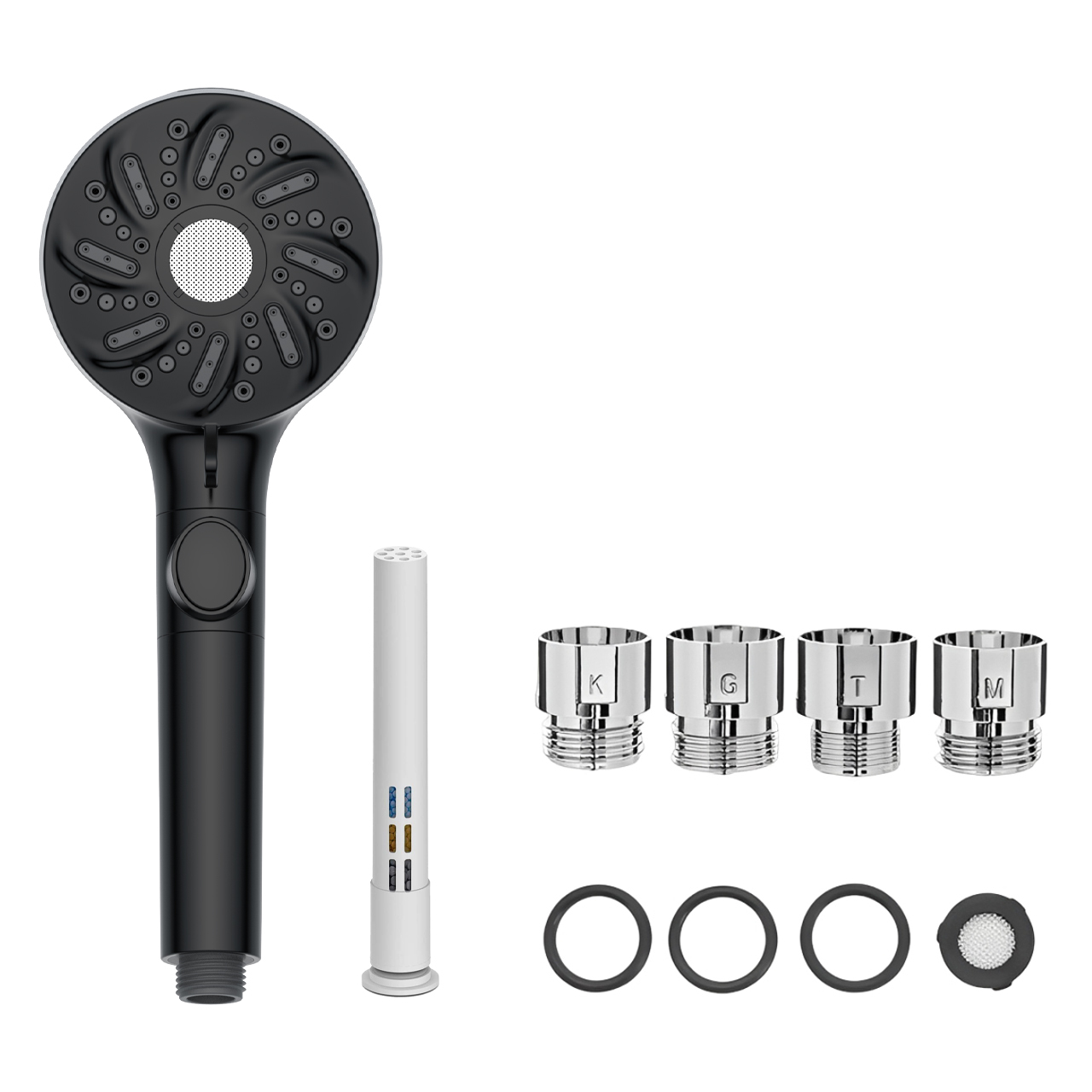 Powerful 8 Water Modes Handheld Shower Sprayer Purifying