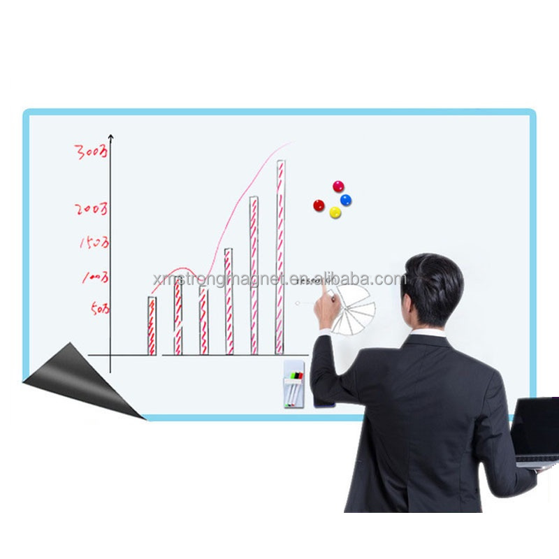Whiteboard Wall Stickers Are Removable Magnetic Office Wall-mounted 2