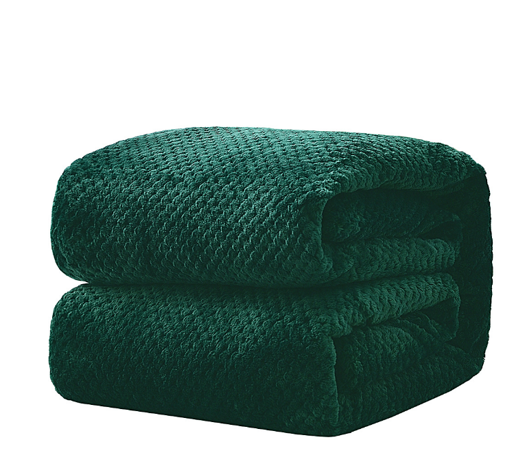 Multicolor Waffle Flannel Blanket