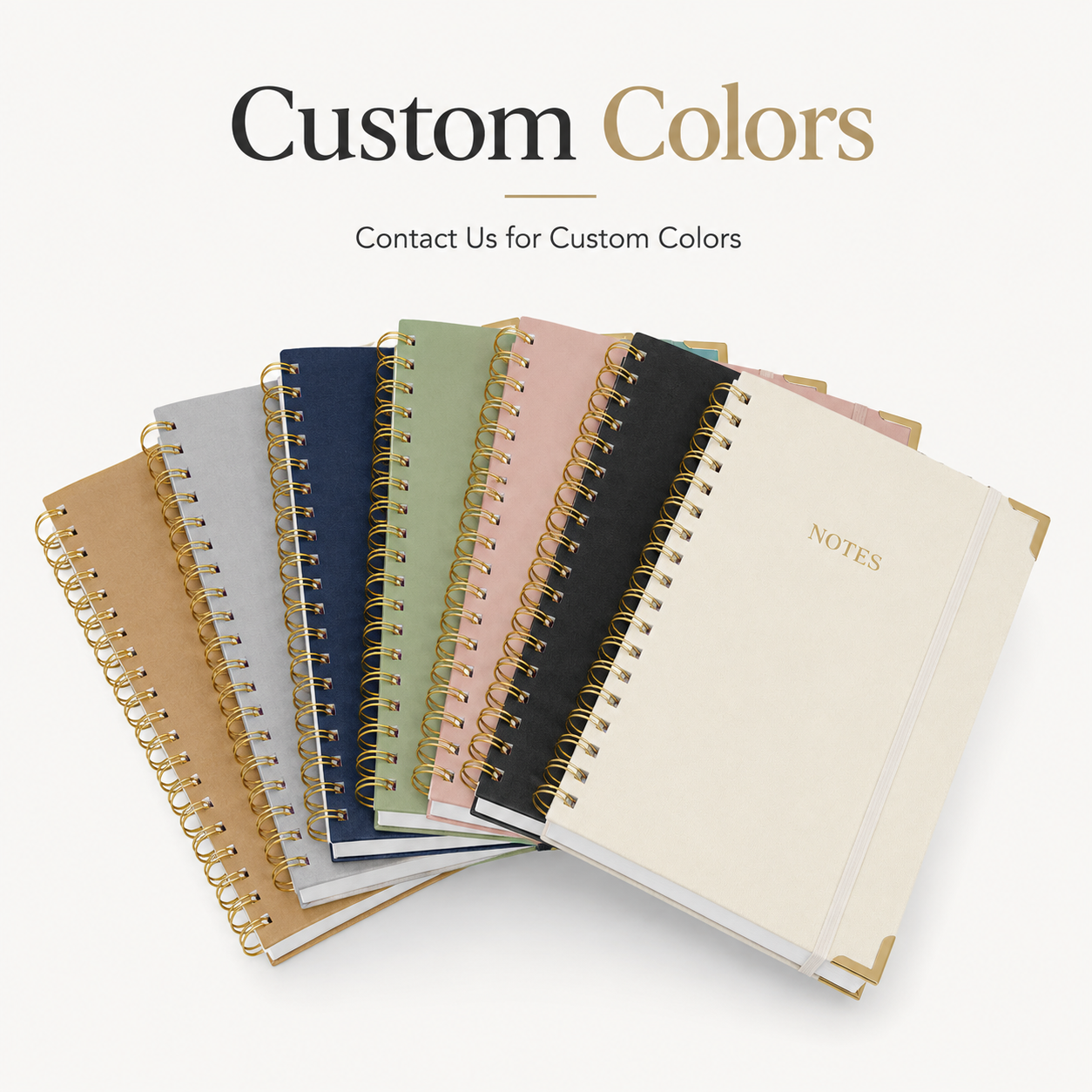 Customizable A4 Bamboo Paper Notebook PVC Cover Printed 3