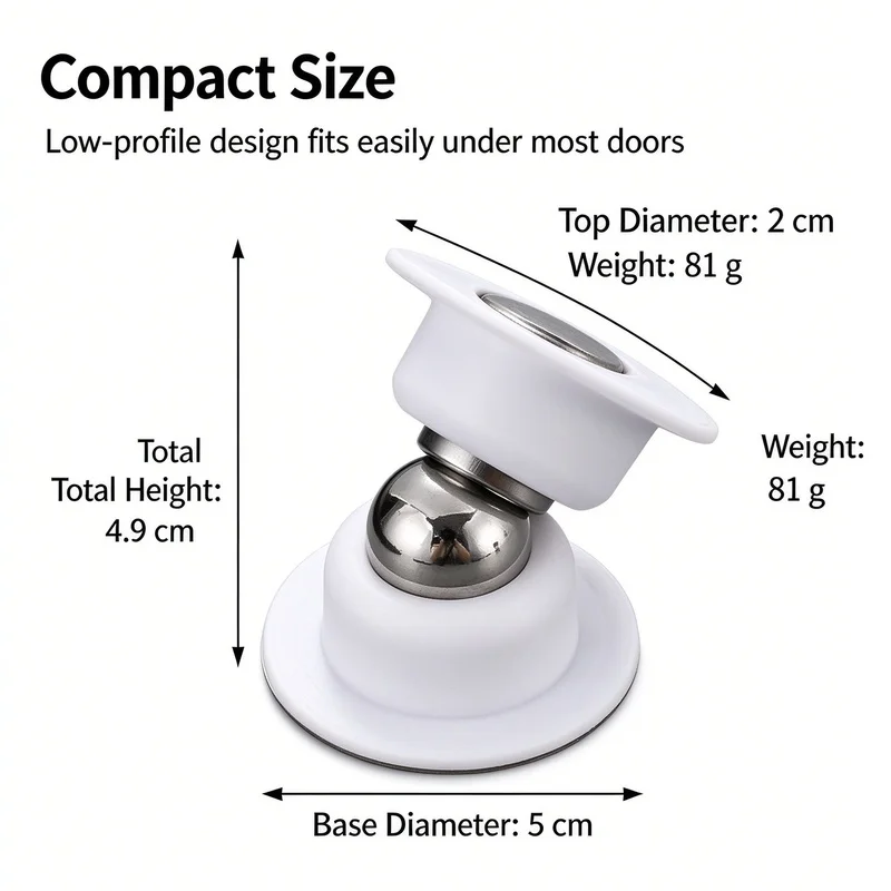 Magnetic Door Stopper with Shock Absorber 4