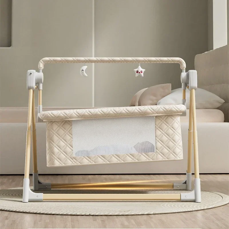 Heiß Verkauftes Elektrisches Baby-Schaukelbett mit Moskitonetz Tragbares Babywiege-Bett 4